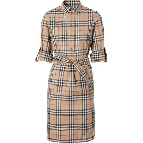 Burberry Vintage Check pattern Shirt Dress