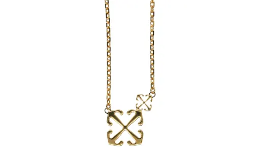 OFF WHITE Double Arrow Necklace