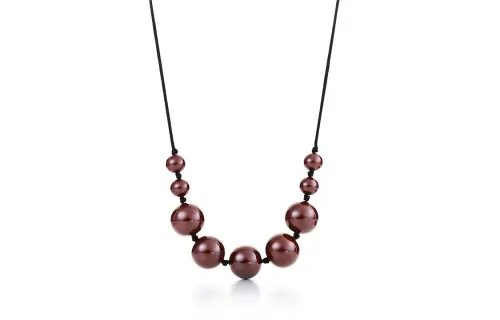 TIFFANY & CO. Elsa Peretti® Hardwood, Rope Necklaces Unisex Brown