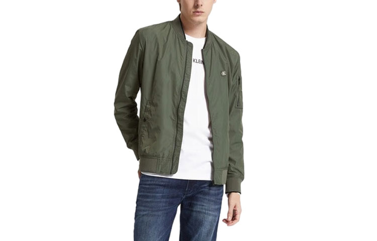 CALVIN KLEIN Jackets & Coats Men's Army Green