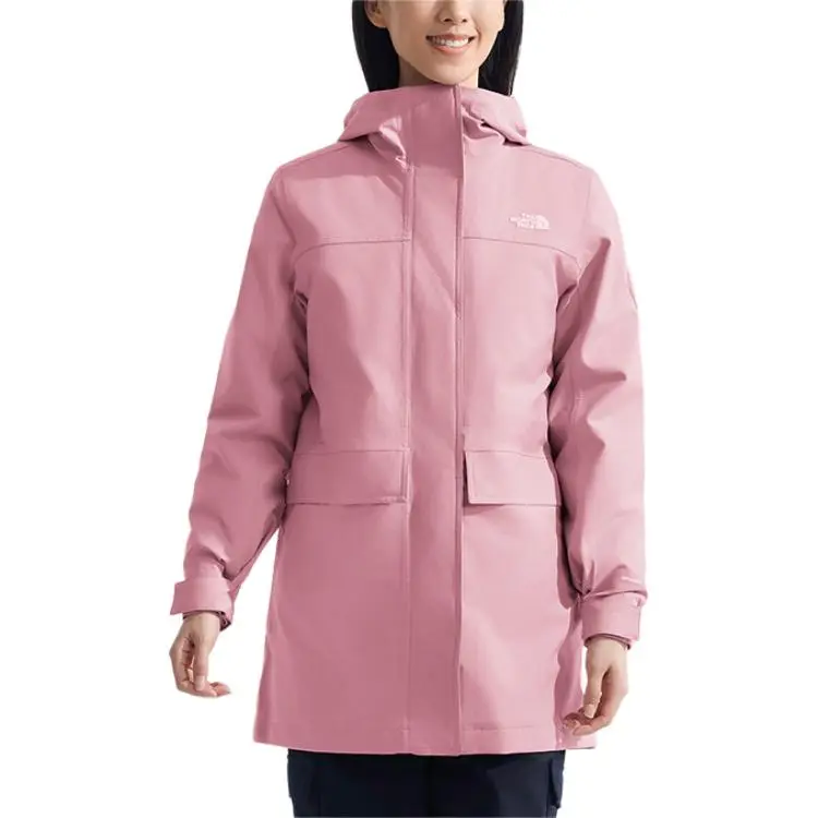 THE NORTH FACE Hiking Waterproof And Windproof To Keep Warm Windbreaker Jacket Women's Cherry Blossom Purple