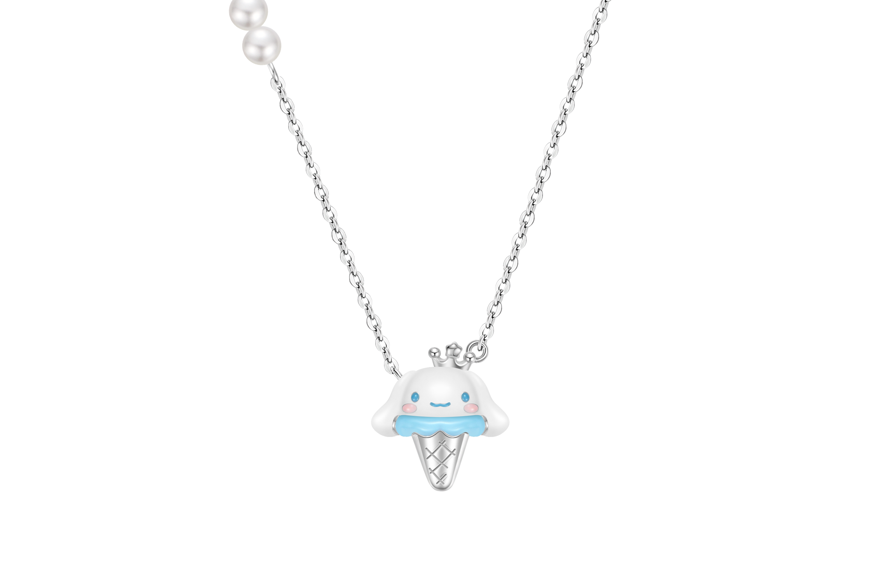 Sanrio Sanrio, sophisticated creative pendant, design high quality universal cute copper synthesized chain for key bag with zircon, necklace pearl, high-quality style, light luxury style, Cinnamoroll