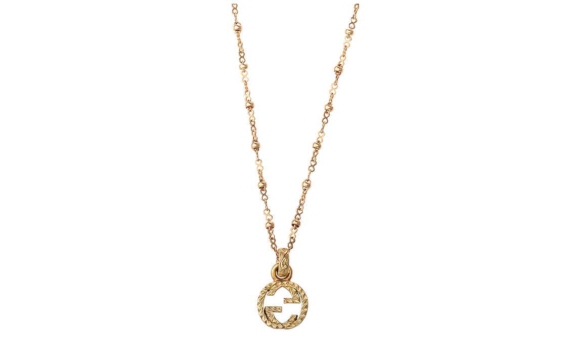 Колье Gucci Double G Pendant (золотое)