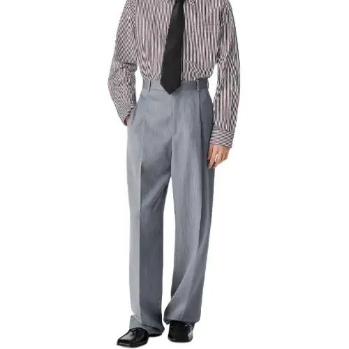 Bottega Veneta SS25 Casual Pants Men's Dark Color Opal