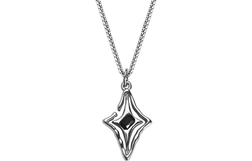 MAGICPOLE Titanium Steel Necklaces Men's Silver