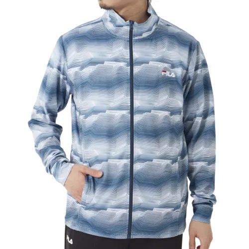 FILA Jackets Men's Blue Stand Collar Moderate Other