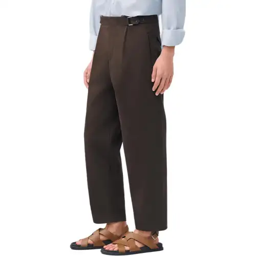 HERMES SS25 Casual Pants Men's Cocoa