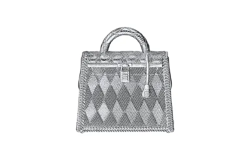 HERMES Palladium Necklaces Women's Silver