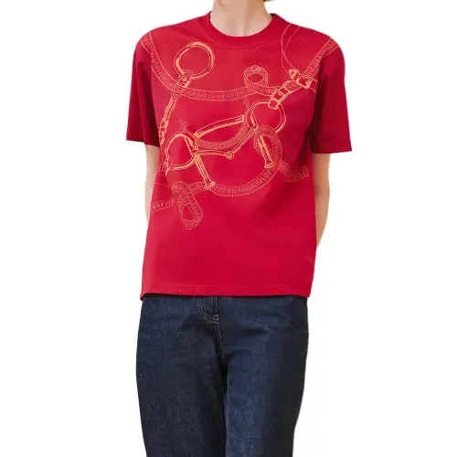 HERMES FW24 T Shirt Women's Red