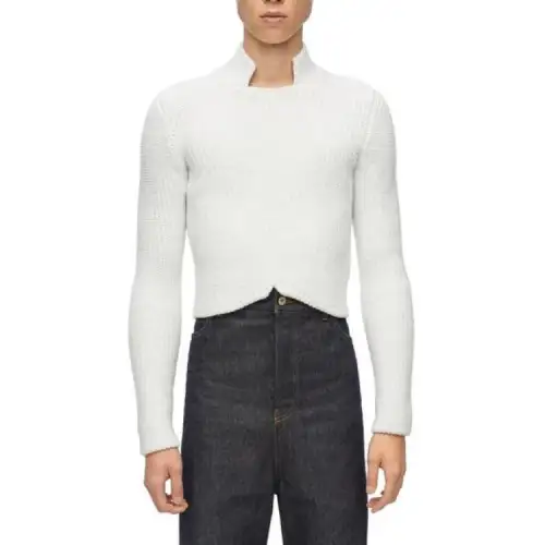 LOEWE Sweaters Men's White Turtleneck Moderate Other