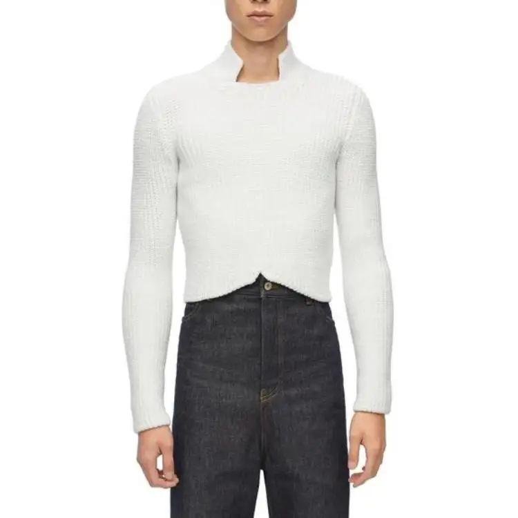 LOEWE Sweaters Men's White Turtleneck Moderate Other