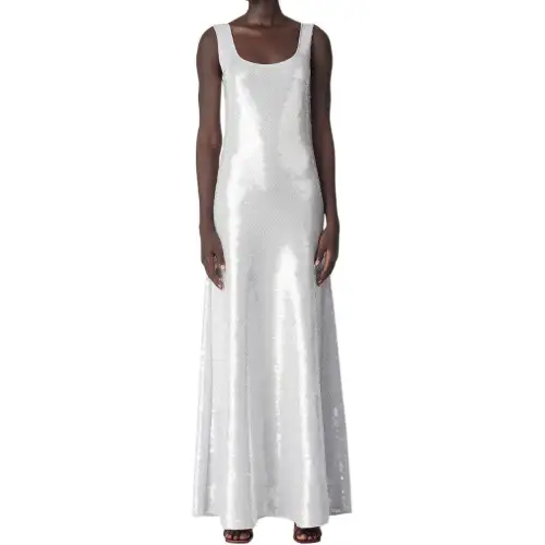Bottega Veneta SS25 Sleeveless Dress Women's Gray