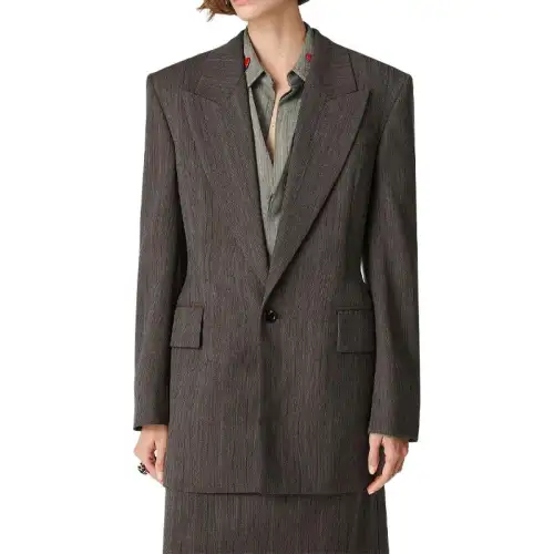 Bottega Veneta SS25 Jackets & Coats Women's Gray