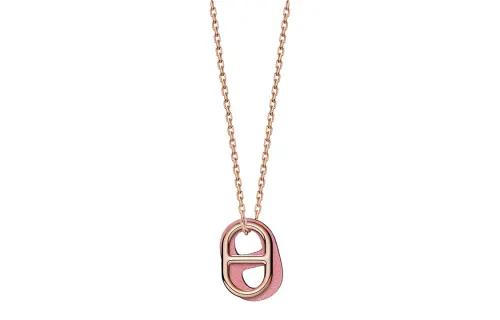 HERMES O'Maillon Rose Gold plated Necklaces Women's