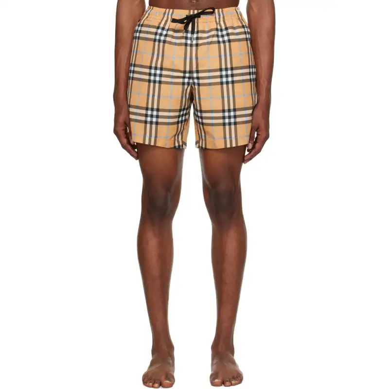 Burberry Beach Shorts Men's Orange