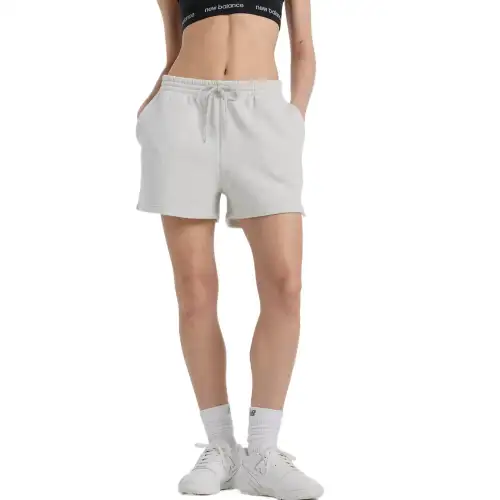 New Balance Sport Essentials Fleece Short Casual Shorts Women's Gray