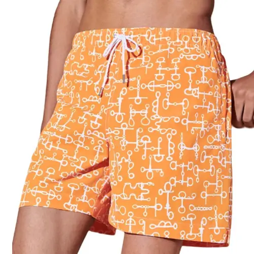 HERMES Casual Shorts Men's Orange