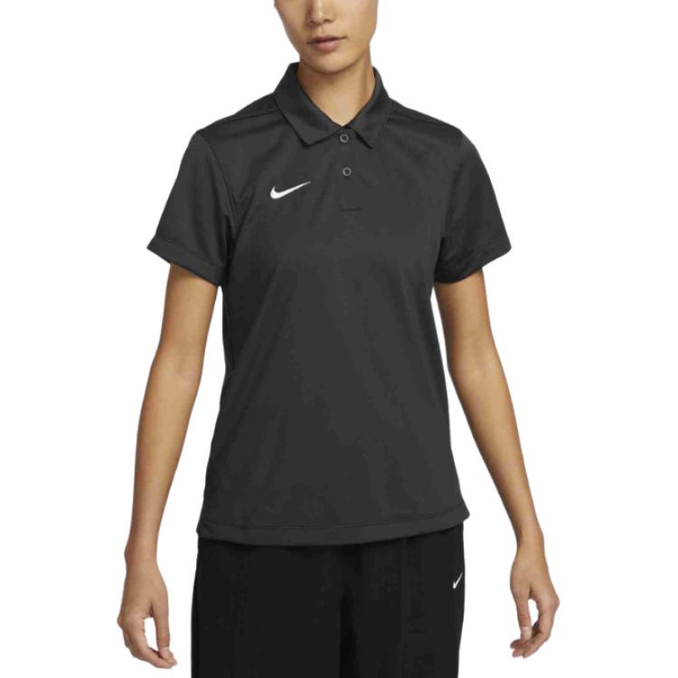 Женская футболка Nike Dri-Fit STOCK (угольно-черная)