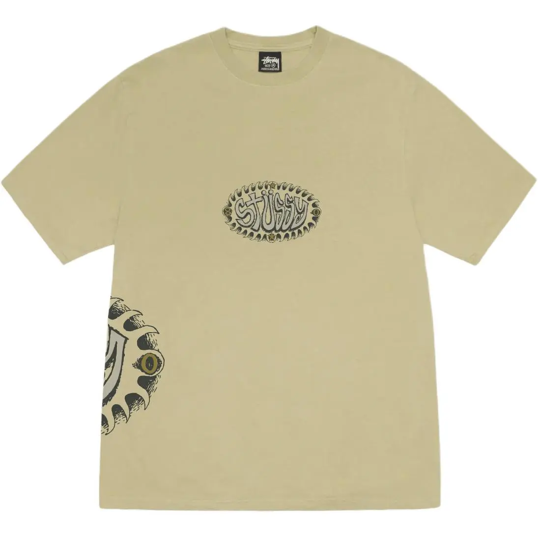 Stussy SS25 WAVE OVAL TEE PIGMENT DYED T Shirt Unisex