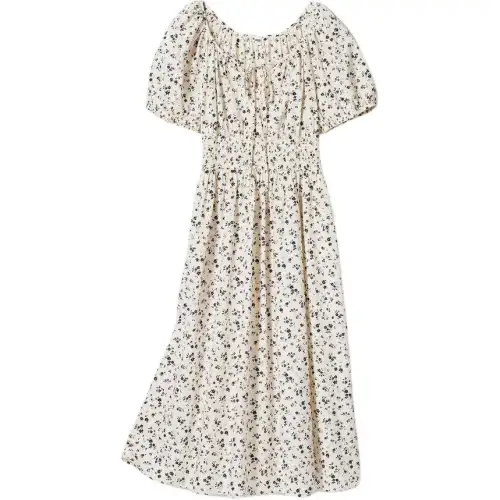 UNIQLO Short Sleeved Dress Women's Ivory