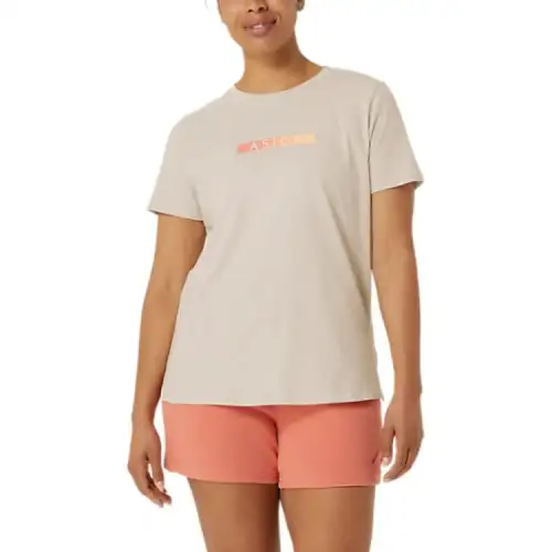 ASICS T Shirts Women's Oat Crew Neck Moderate Other