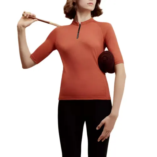 HERMES Raglan Sleeve T Shirt Women's Orange