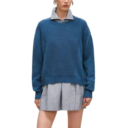 HERMES SS25 Cashmere Sweater Women's Blue