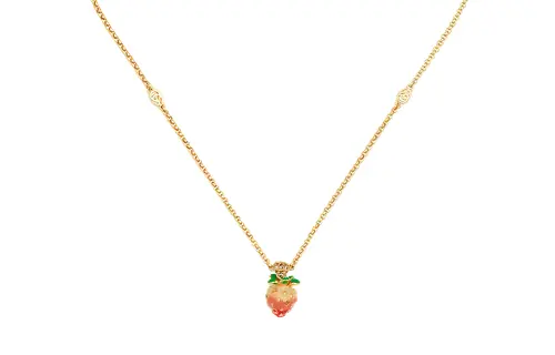 GUCCI Interlocking Necklaces Women's Gold