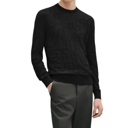HERMES FW25 Sweater Men's Black