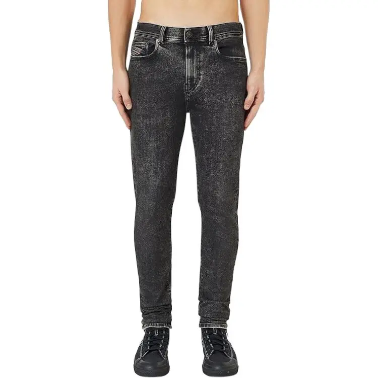 DIESEL Jeans Men's Black Moderate Slim Fit Pants