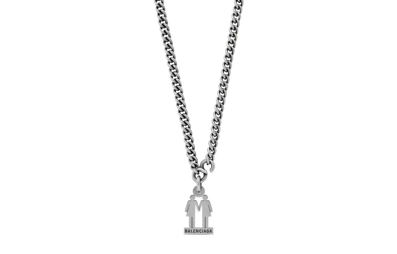 Balenciaga Pride 22 chain necklace