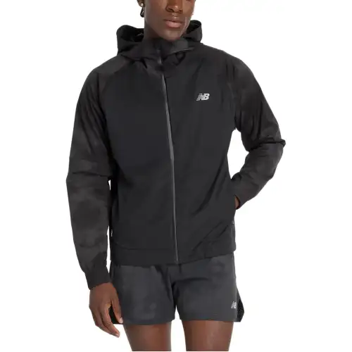 New Balance Seasonal Premium Print Jackets & Coats Men's Black
