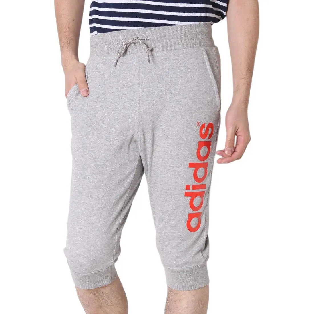 Adidas Sweat Quarter BC Urake Casual Shorts Men's Gray