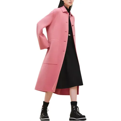 HERMES FW24 Coat Women's Rose Pink
