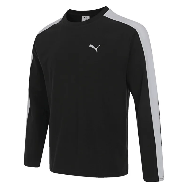PUMA Prime T-Shirts Men's Black Crew Neck Moderate