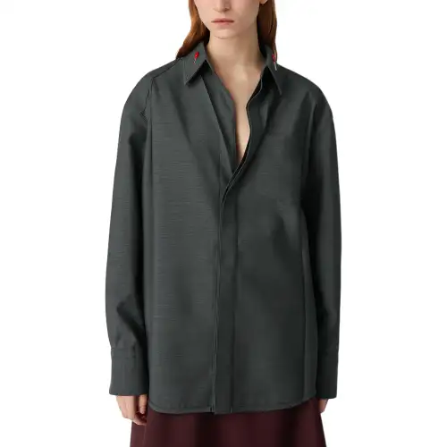 Bottega Veneta SS25 Shirt Women's Dark Gray