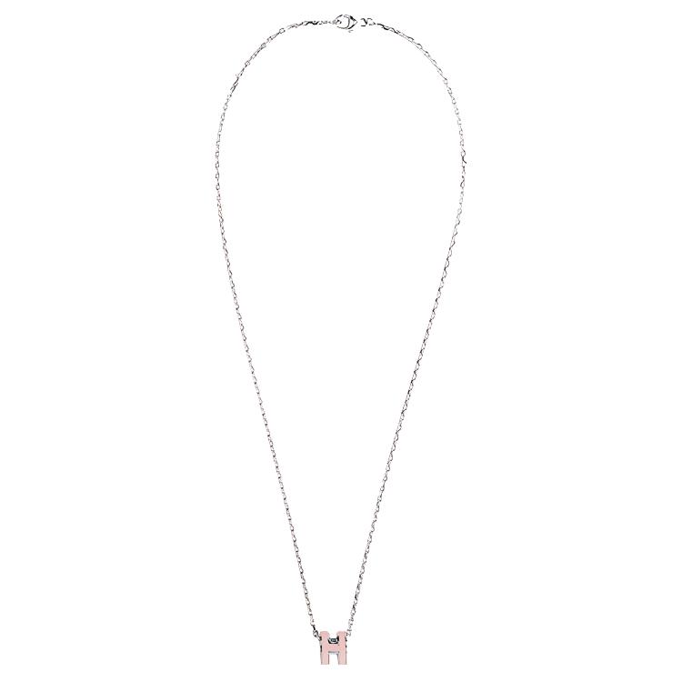 Женская цепочка Hermes Mini Pop H (серебряная) — фото 2