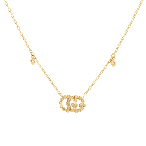 GUCCI GG Running Necklaces Unisex Gold