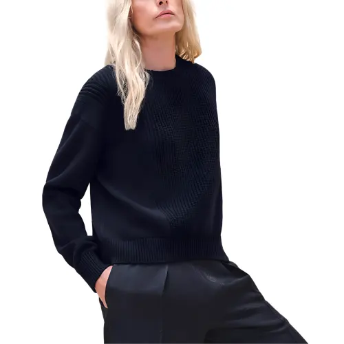 HERMES FW24 Sweater Women's Black Blue
