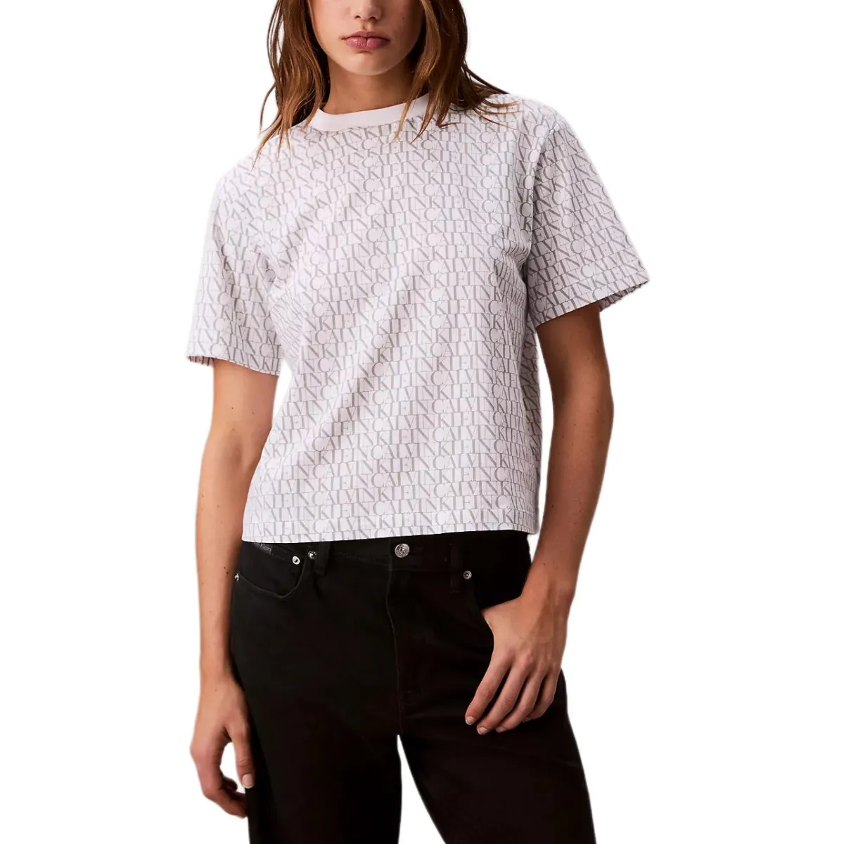 Calvin Klein T-Shirts Women's Bright White Crew Neck