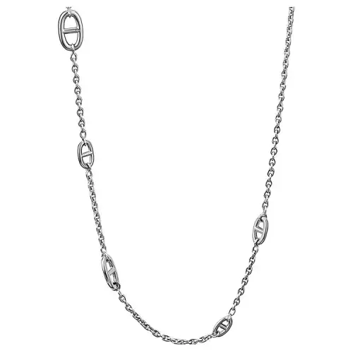 HERMES Farandole Minimalist Style 925 Sterling Silver Necklaces Unisex