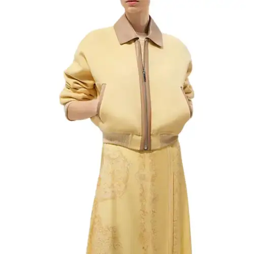 HERMES Jackets & Coats Women's Yellow
