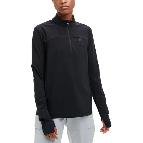 On T-Shirts Women's Black Stand Collar Moderate