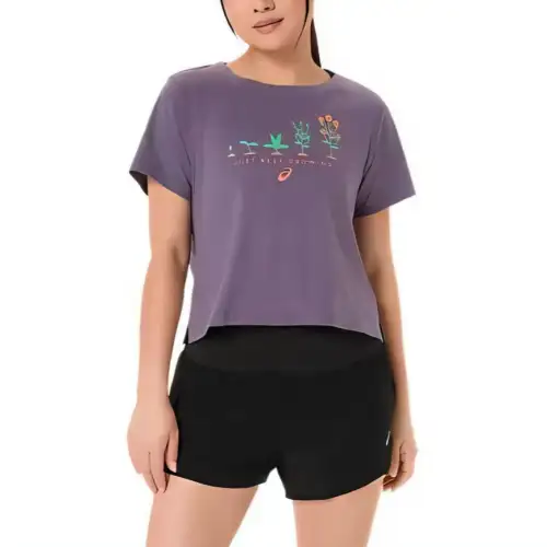 Asics Regular T Shirt Women's Dark Purple