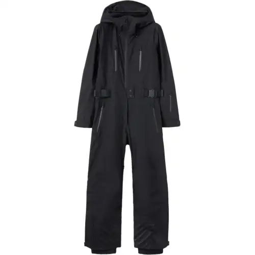 Loro Piana Ski overall with hood with zipper, black ski suit