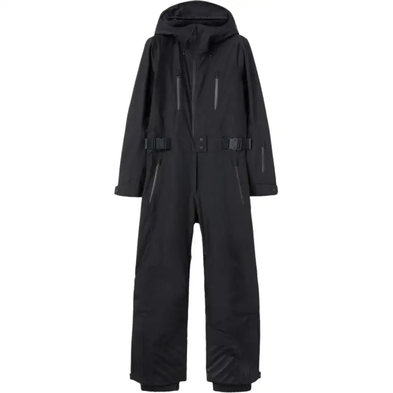 Loro Piana Ski overall with hood with zipper, black ski suit