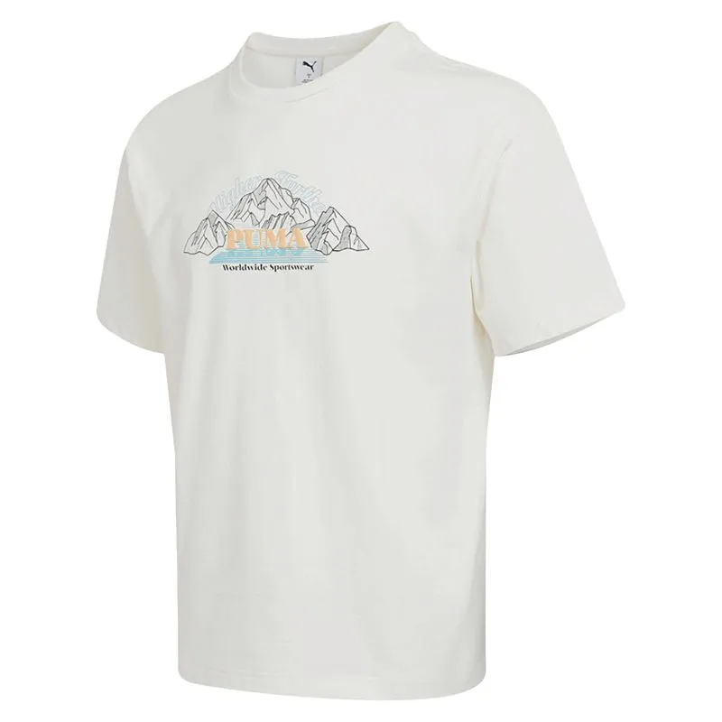PUMA ESS WARDROBE HC SS Graphic T Shirt Men's
