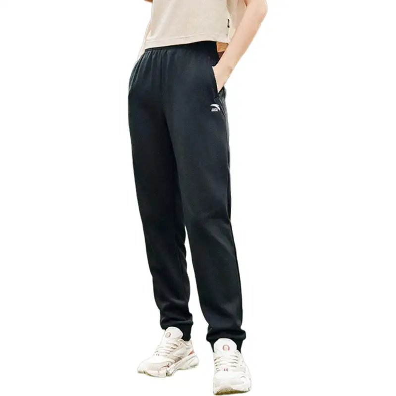 Anta Knitted Sweatpants Women's Basic Black