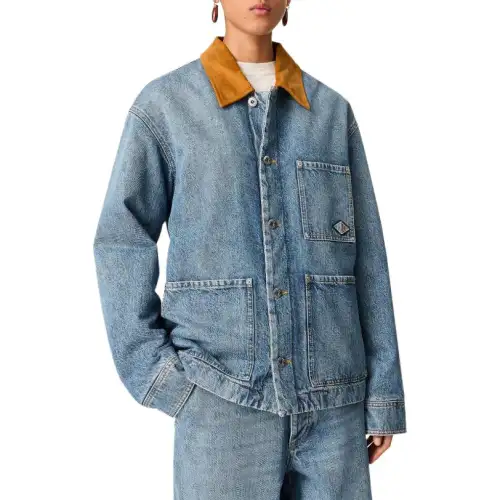 Bottega Veneta Padded Denim Jacket 'Mid Blue'
