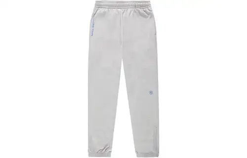 ANTA Life Collection Knitted Sweatpants Men's Floral Heather Gray Thickened Cuffed Pants